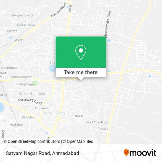 Satyam Nagar Road map