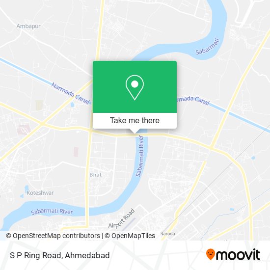 Sp Ring Road Ahmedabad Map How To Get To S P Ring Road In Gandhinagar(South) By Bus?
