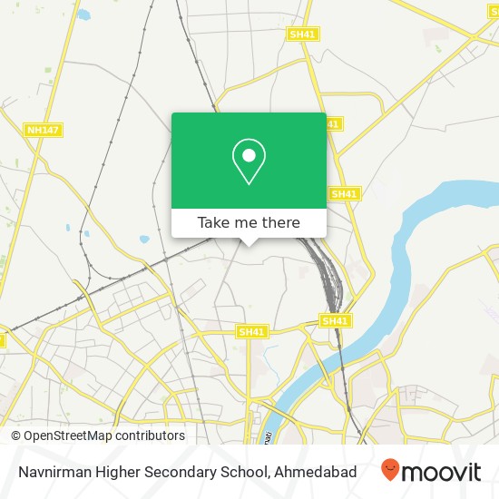 Navnirman Higher Secondary School map