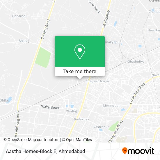 Aastha Homes-Block E map