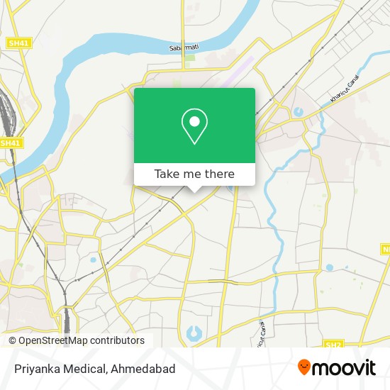 Priyanka Medical map