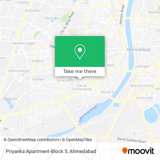 Priyanka Apartment-Block 5 map