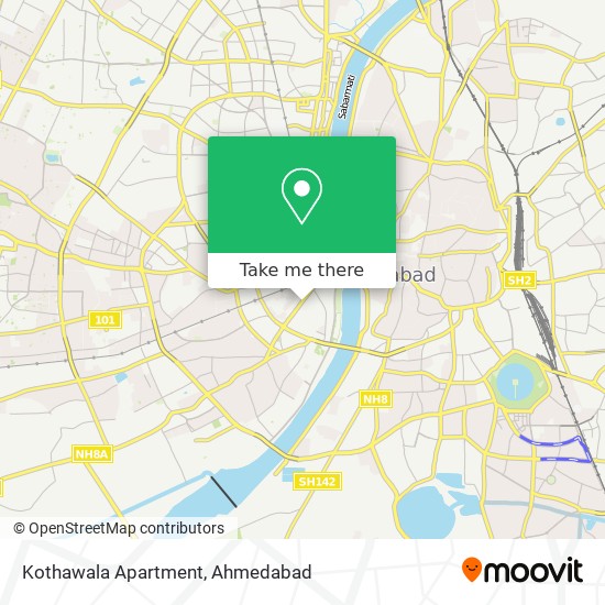 Kothawala Apartment map