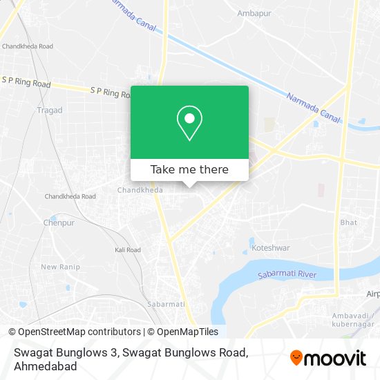 Swagat Bunglows 3, Swagat Bunglows Road map