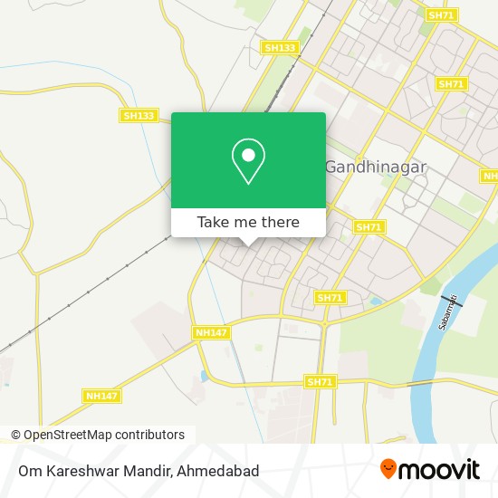 Om Kareshwar Mandir map