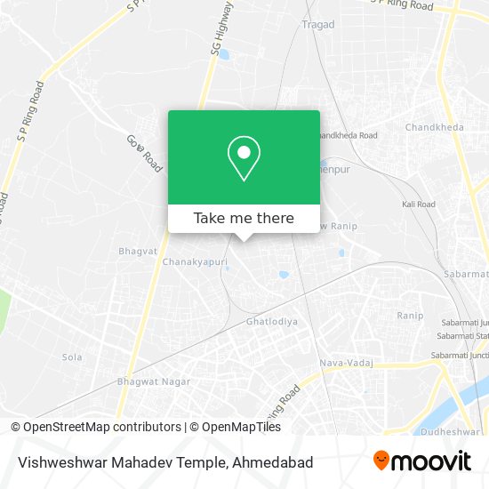 Vishweshwar Mahadev Temple map