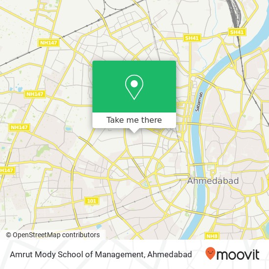 Amrut Mody School of Management map