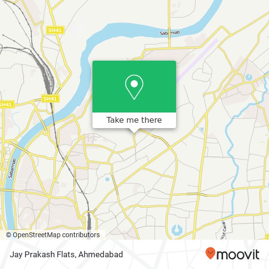 Jay Prakash Flats map