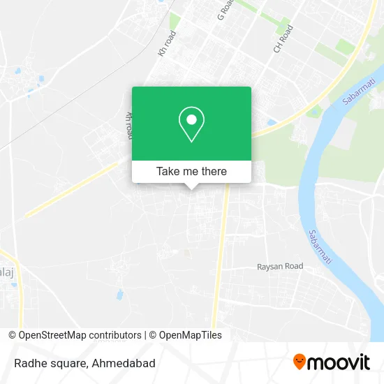 Radhe square map