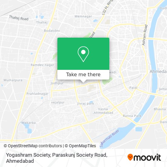 Yogashram Society, Paraskunj Society Road map