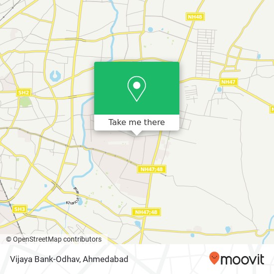 Vijaya Bank-Odhav map