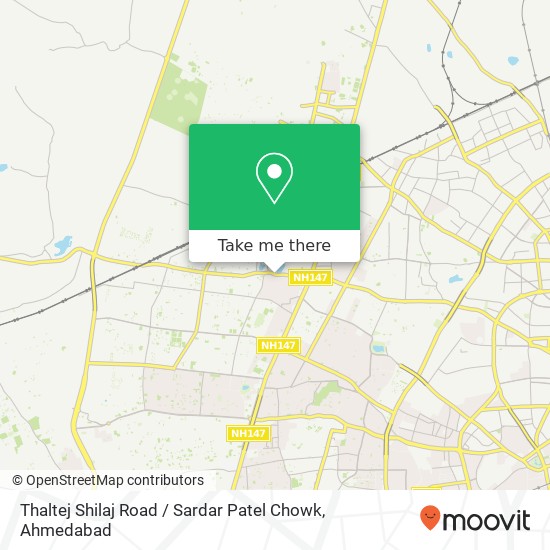 Thaltej Shilaj Road / Sardar Patel Chowk map