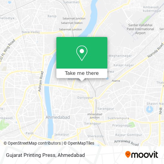Gujarat Printing Press map