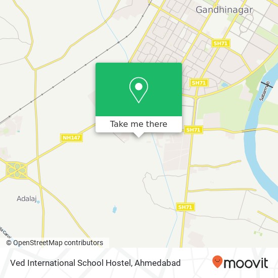 Ved International School Hostel map