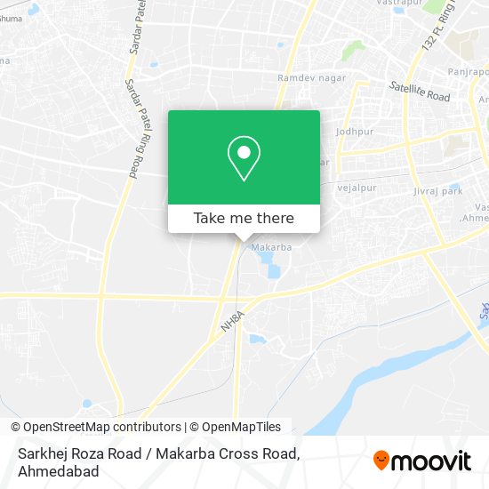 Sarkhej Roza Road / Makarba Cross Road map