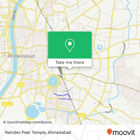 Ramdev Peer Temple map