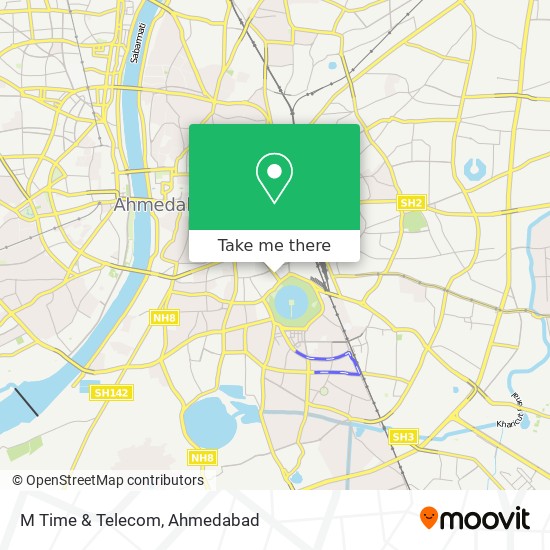 M Time & Telecom map