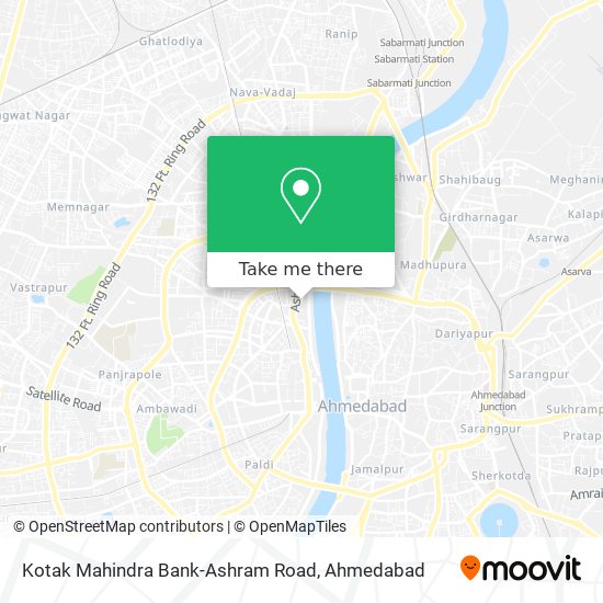 Kotak Mahindra Bank-Ashram Road map