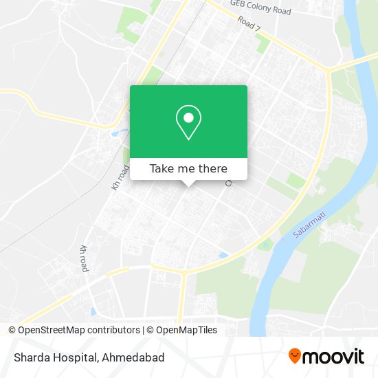 Sharda Hospital map