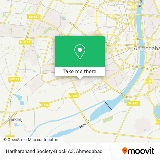 Hariharanand Society-Block A3 map