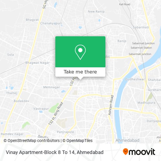 Vinay Apartment-Block 8 To 14 map
