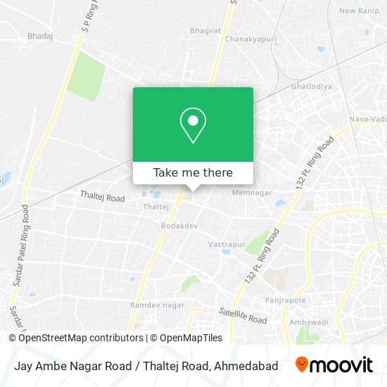 Jay Ambe Nagar Road / Thaltej Road map