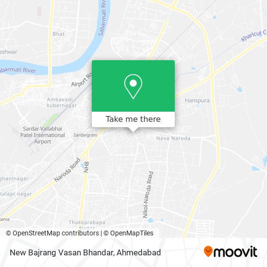 New Bajrang Vasan Bhandar map