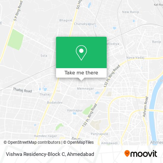 Vishwa Residency-Block C map
