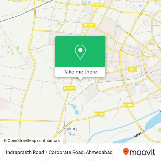 Indraprasth Road / Corporate Road map