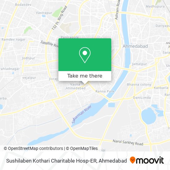 Sushilaben Kothari Charitable Hosp-ER map