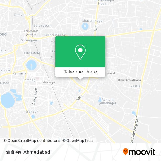 સી ટી એમ map