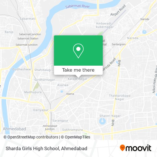 Sharda Girls High School map