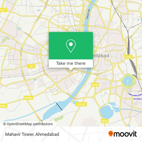 Mahavir Tower map