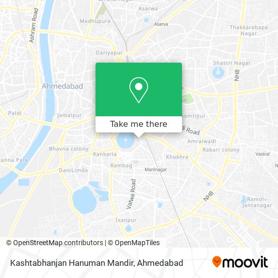 Kashtabhanjan Hanuman Mandir map