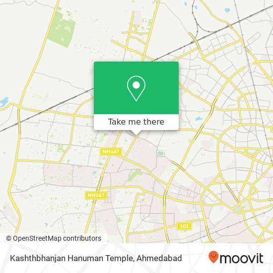 Kashthbhanjan Hanuman Temple map