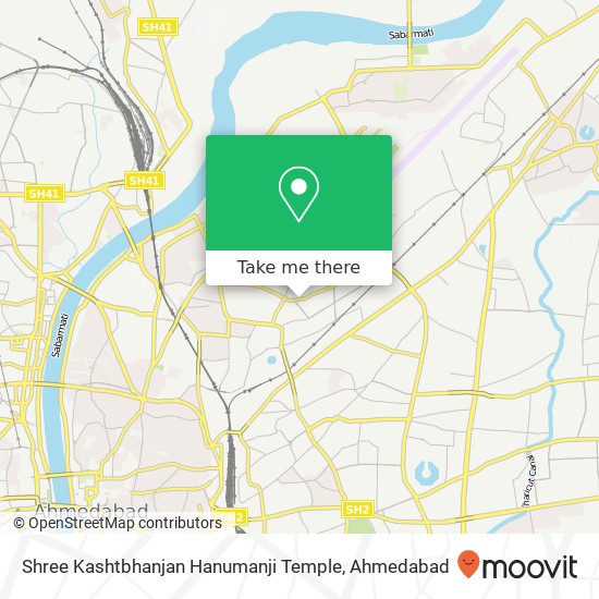 Shree Kashtbhanjan Hanumanji Temple map