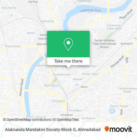 Alaknanda Mandakini Society-Block G map