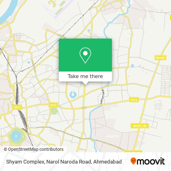 Shyam Complex, Narol Naroda Road map