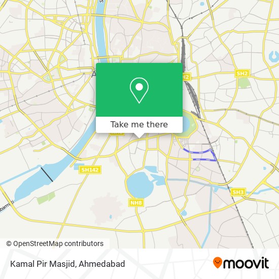 Kamal Pir Masjid map