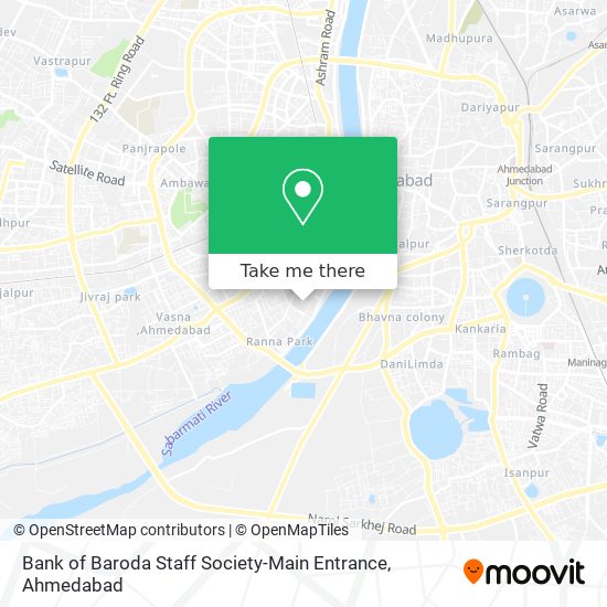 Bank of Baroda Staff Society-Main Entrance map