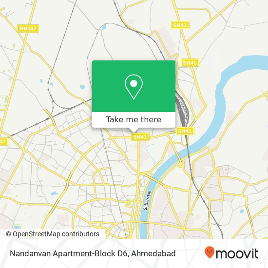 Nandanvan Apartment-Block D6 map