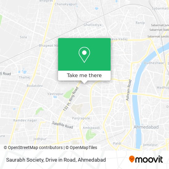 Saurabh Society, Drive in Road map