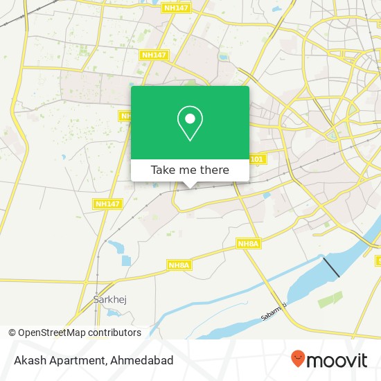 Akash Apartment map