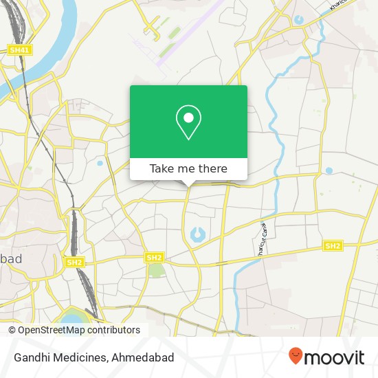 Gandhi Medicines map