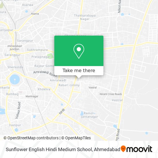 Sunflower English Hindi Medium School map