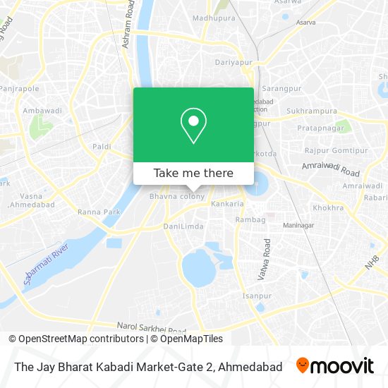 The Jay Bharat Kabadi Market-Gate 2 map