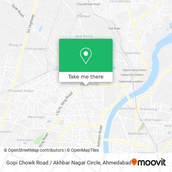 Gopi Chowk Road / Akhbar Nagar Circle map