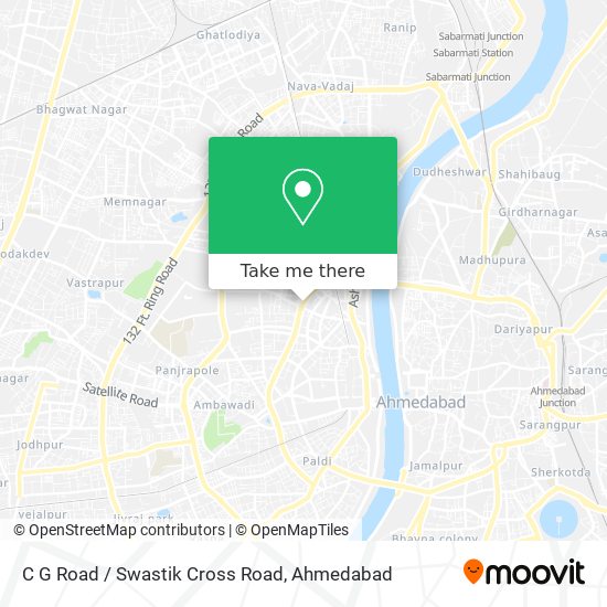 C G Road / Swastik Cross Road map