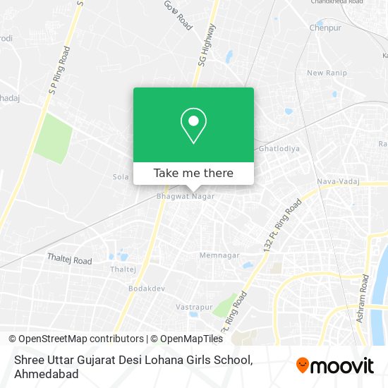 Shree Uttar Gujarat Desi Lohana Girls School map