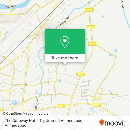 The Gateway Hotel Taj Ummed Ahmedabad map